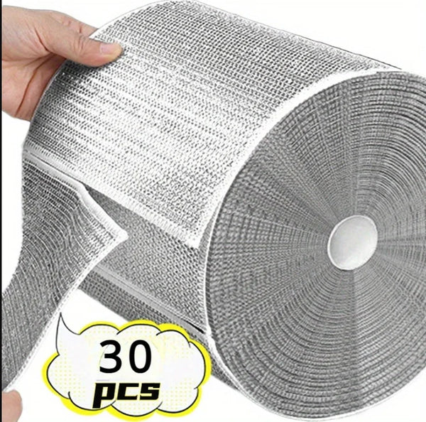 Wholesale Metal Steel Wire Rags Cloth Home Kitchen Pot Pan Dishwashing Double-Sided Dishcloth Cleaning Cloths Towel Scrubber Rag