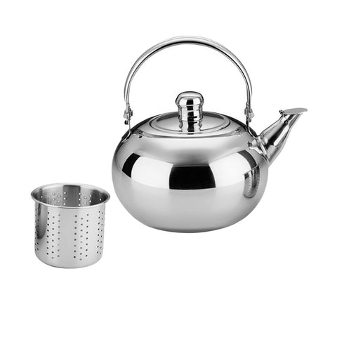 1.6L Stainless Steel Teapot with Built-in Infuser – Silver