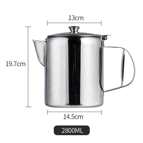 Stainless Steel Pouring Pot – Heat-Resistant Coffee & Milk Kettle (3 Sizes)