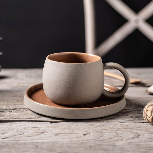 Wudy Ceramic Mug & Saucer Set