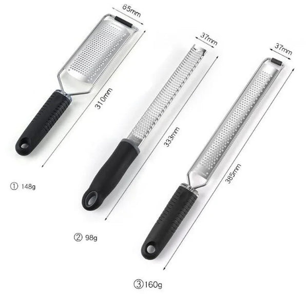 Mill Cheese Grater Stainless Steel Lemon Zester Citrus Ginger Garlic Grater Long Handle Vegetables Kitchen Tool Manual
