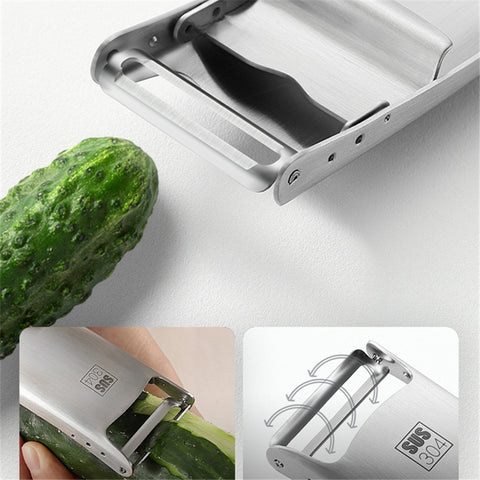 Wudy Peel Pro- Steel Peeler & Fruit Knife