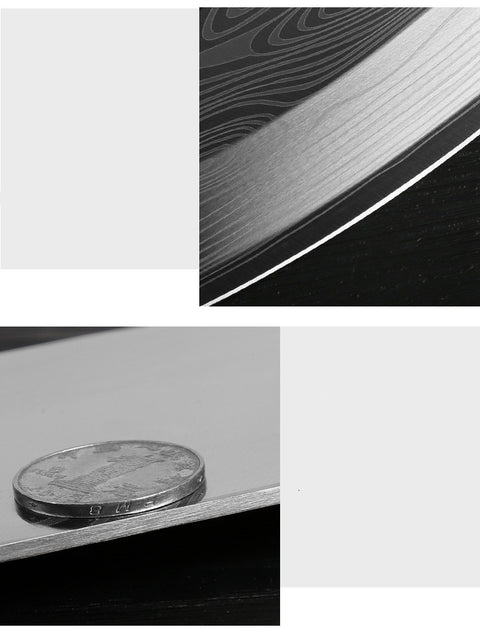 Laser Damascus Pattern Ladies Slicing Knife – Wood Handle