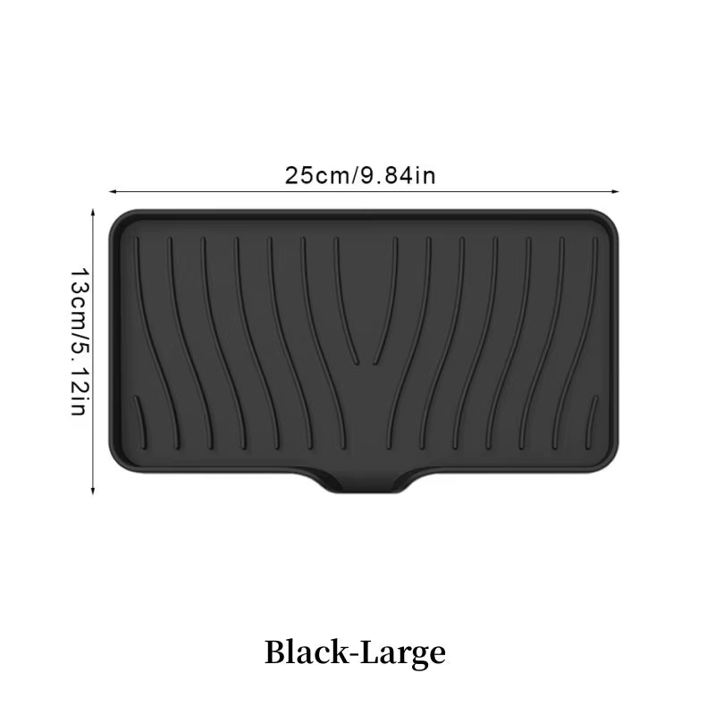 1-Pack Silicone Drain Soap Box Kitchen Bathroom Anti-Slip Sink Tray Creative Washing Table Soap Tray Free Punch Drain Rack