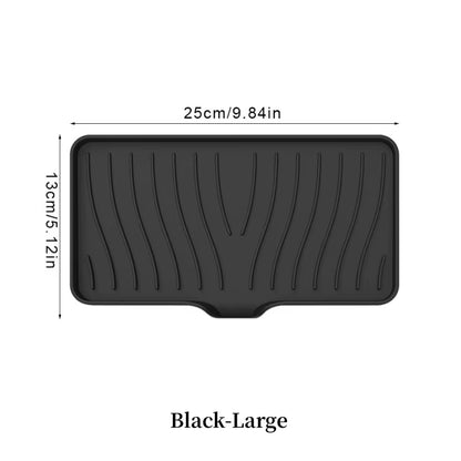 1-Pack Silicone Drain Soap Box Kitchen Bathroom Anti-Slip Sink Tray Creative Washing Table Soap Tray Free Punch Drain Rack