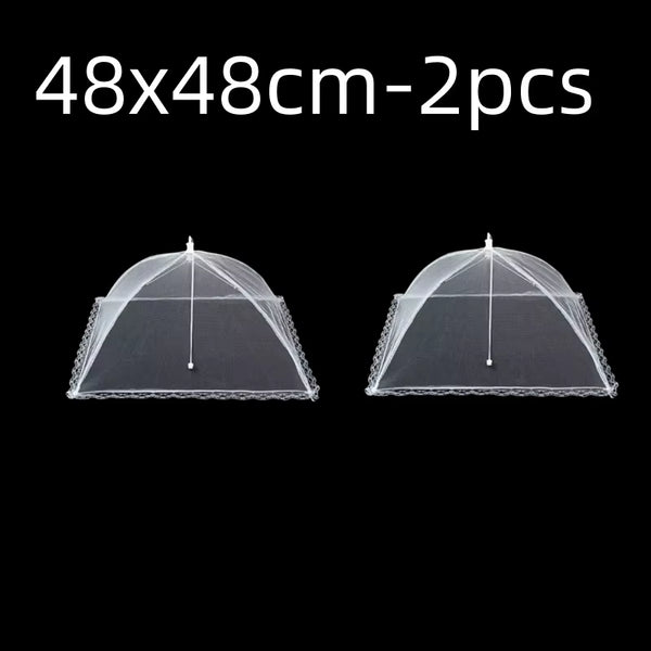 Foldable Food Mesh Cover Fly anti Mosquito Pop-Up Food Cover Umbrella Meal Vegetable Fruit Breathable Cover Kitchen Accessories