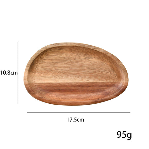Handcrafted Wooden Serving Plate – Natural Acacia Wood Tableware (Multiple Sizes)