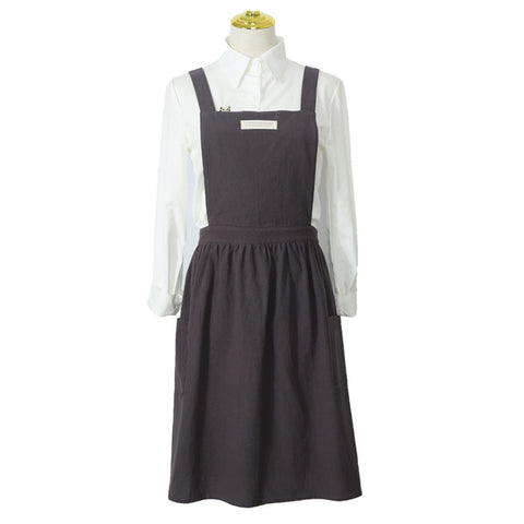 Apron Korean Retro Kitchen Flower Shop Art Painting Work Clothes Small Apron