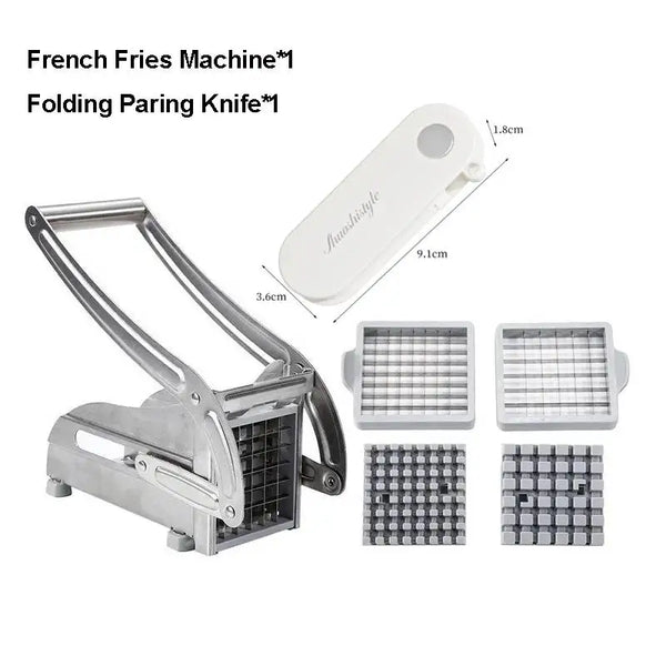 Cutting Potato Machine Multifunction Stainless Steel Cut Manual Vegetable Cutter Tool Potato Cut Cucumber Fruits and Vegetables