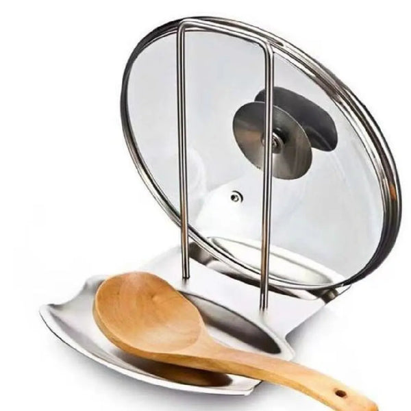 Stainless Steel Pot Lid Holder Kitchen Storage Rack for Utensils and Dish Storage Multi-Functional Home Use Organizer