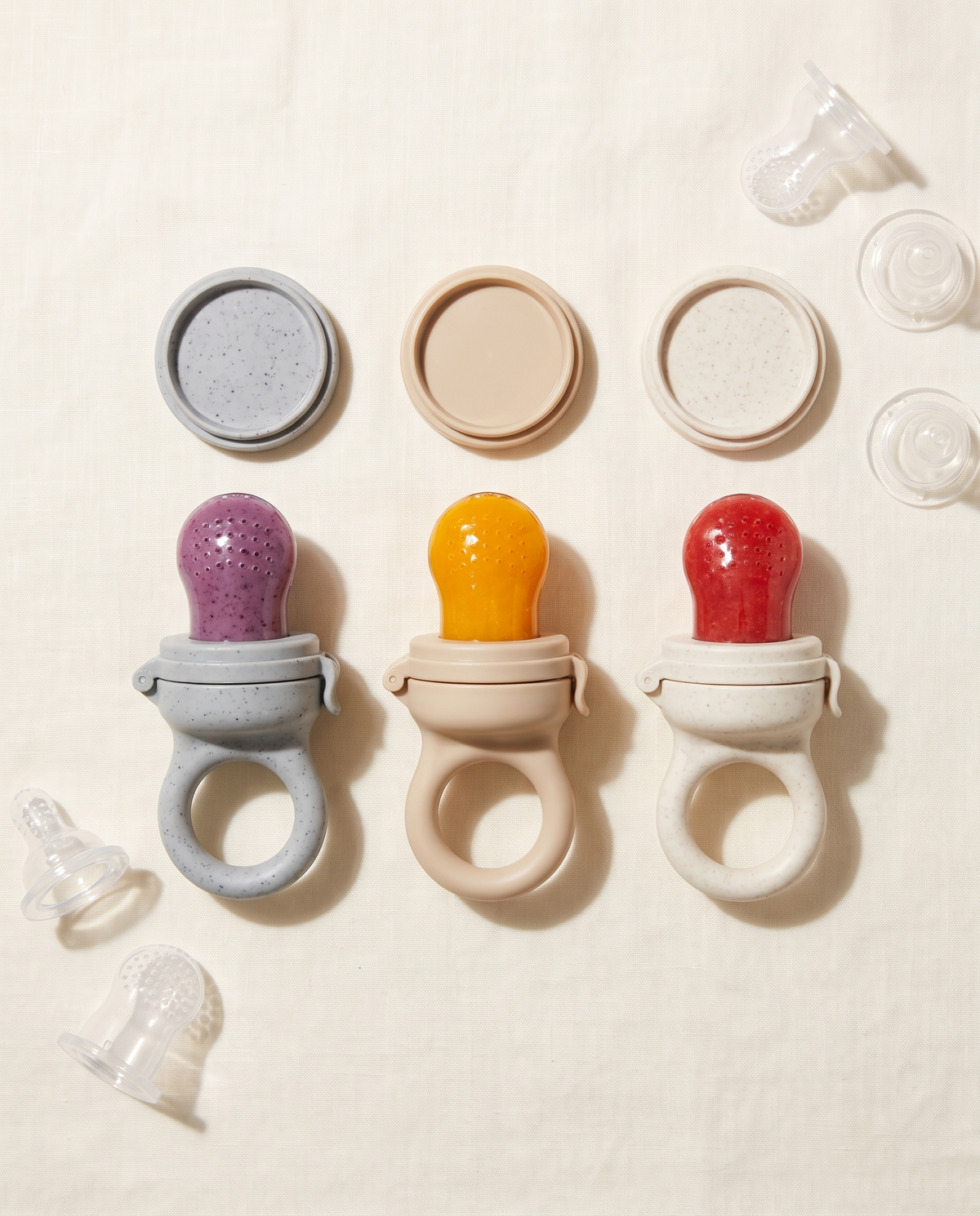 Silicone Baby Fruit Feeder & Freezer Tray Set