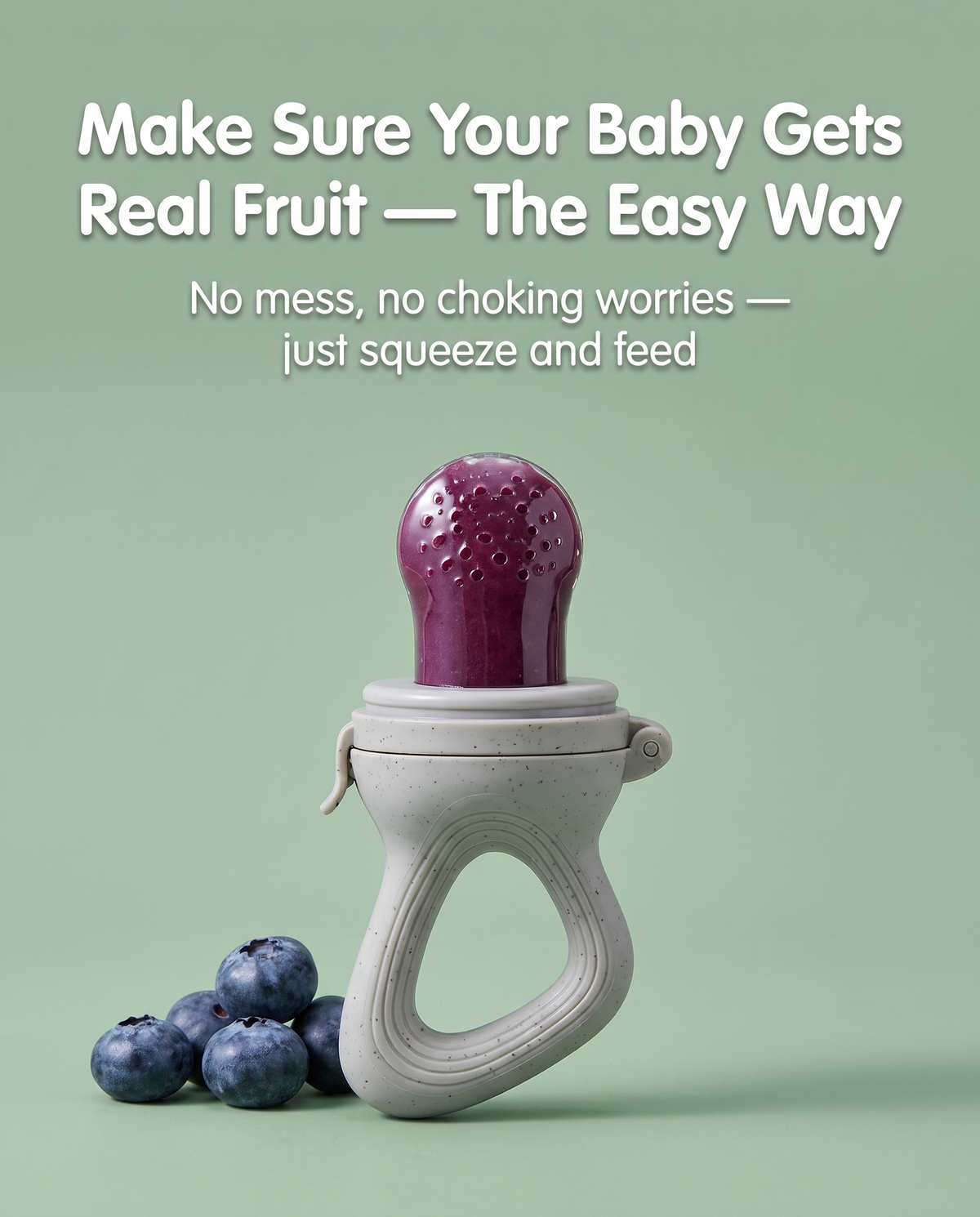 Silicone Baby Fruit Feeder & Freezer Tray Set