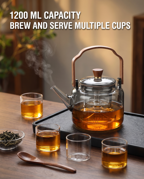 Wudy · Borosilicate Glass Teapot · 1200 ml