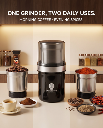 Compact Electric Coffee Bean Grinder
