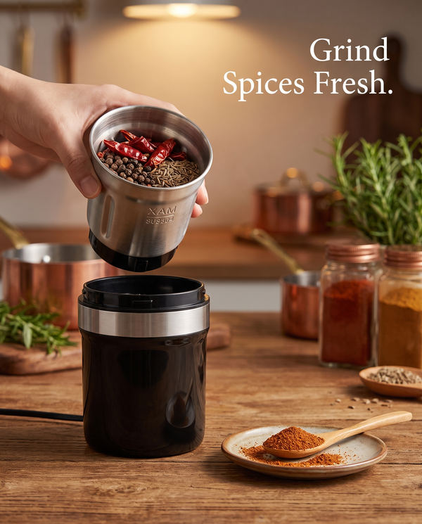Compact Electric Coffee Bean Grinder
