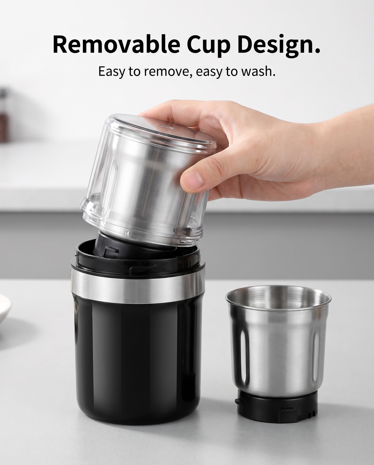 Compact Electric Coffee Bean Grinder