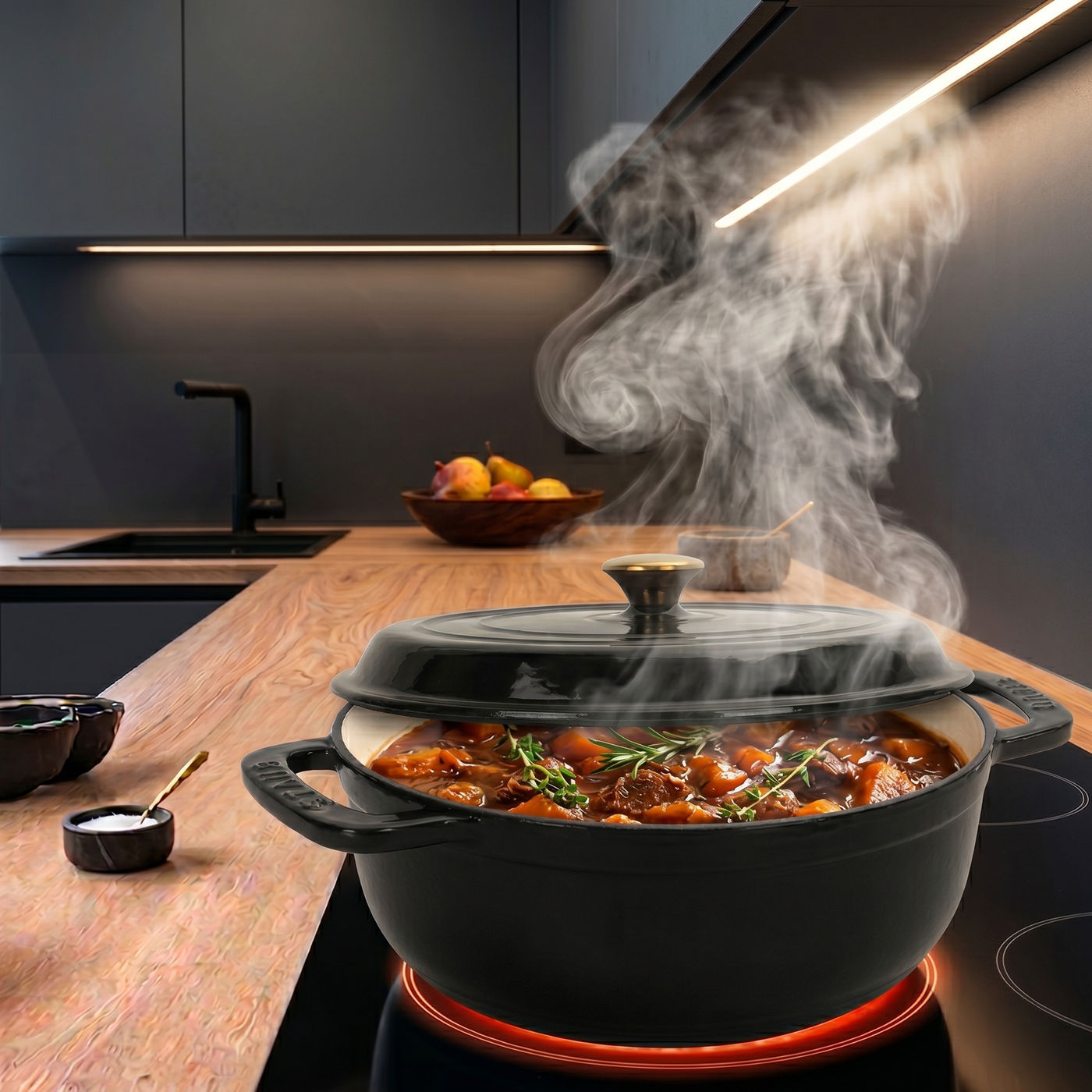 6QT Enamel Cast Iron Dutch Oven