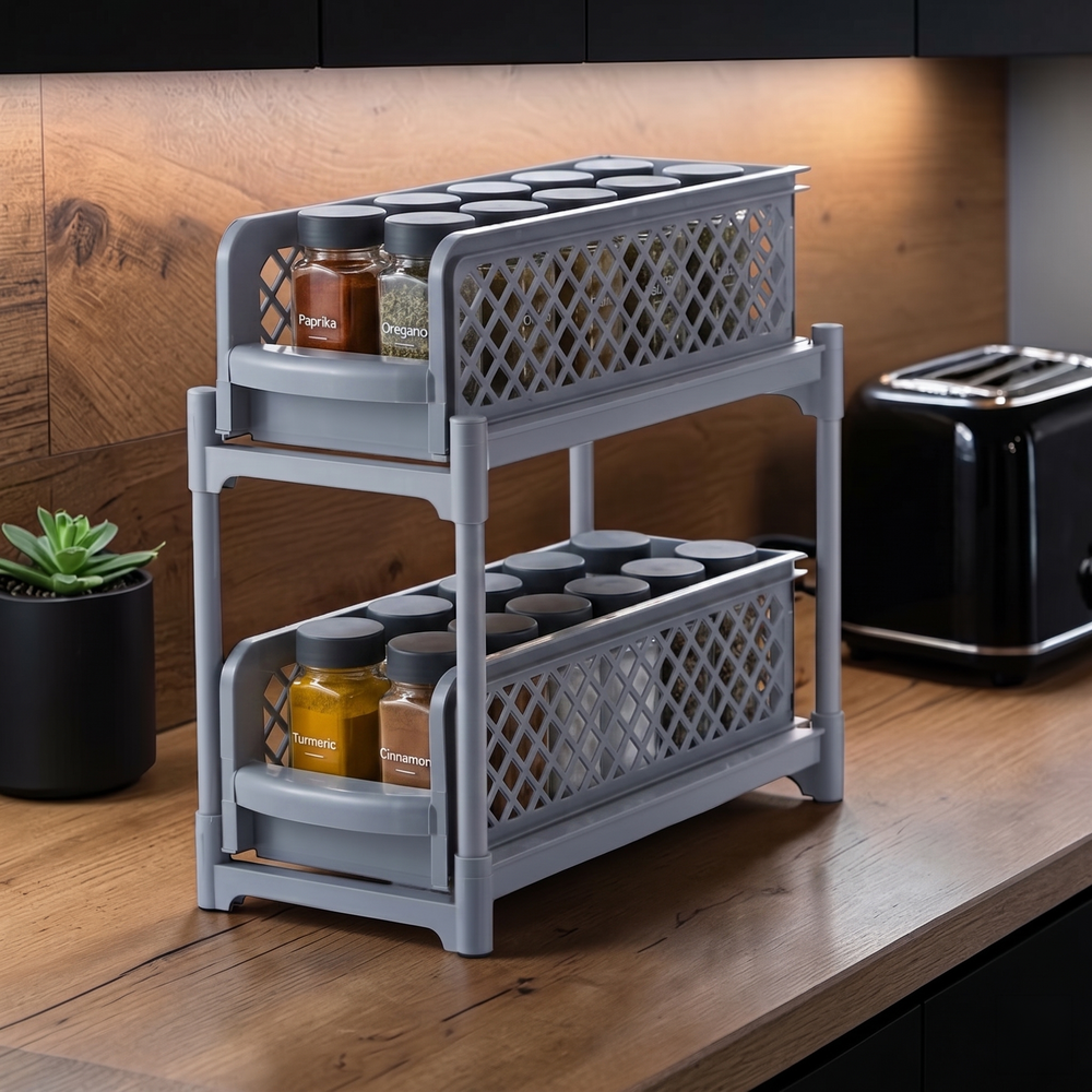 2-Tier Sliding Organizer — Wudy Kitchen, image 2