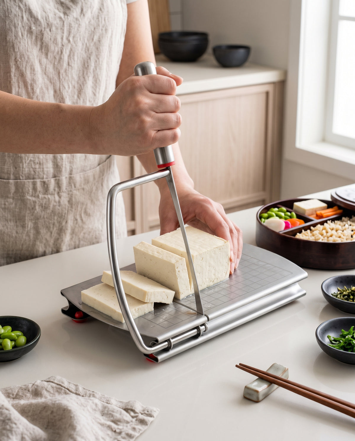 Multi-Purpose Vegetable Slicer with Suction Base
