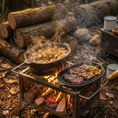 Oval Cast Iron Camping Pot
