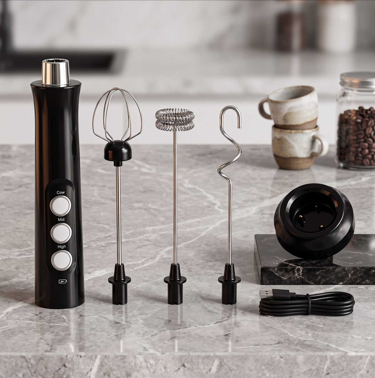3-speed whisk head