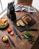 16-Piece German Steel Knife Set · Block & Board
