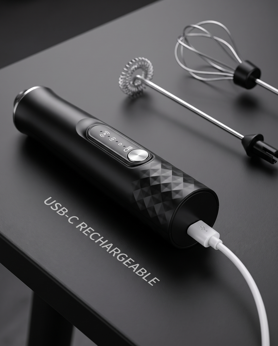 Rechargeable Milk Frother Wand