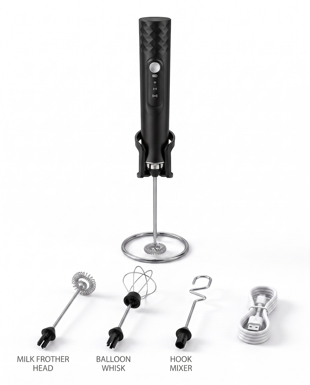 Rechargeable Milk Frother Wand
