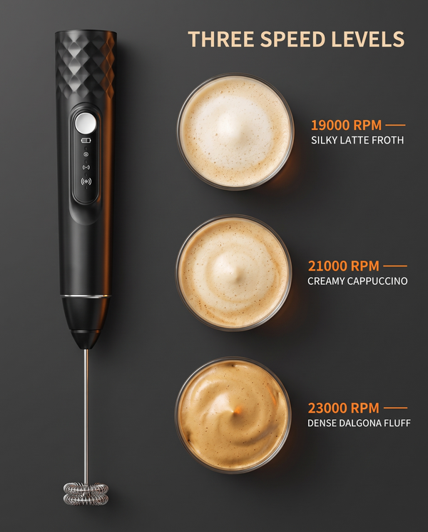 Milk Frother Wand · Rechargeable — Wudy Kitchen, image 4