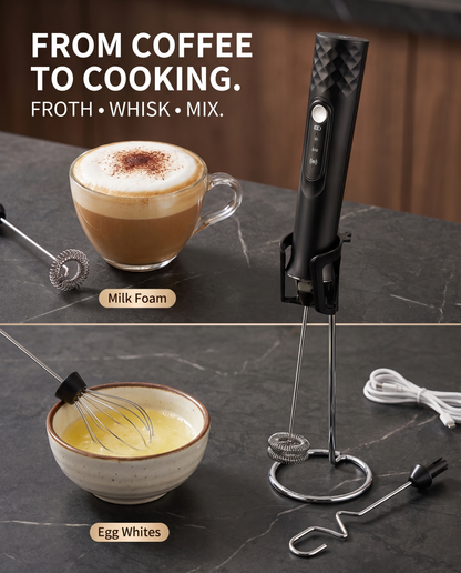 Rechargeable Milk Frother Wand