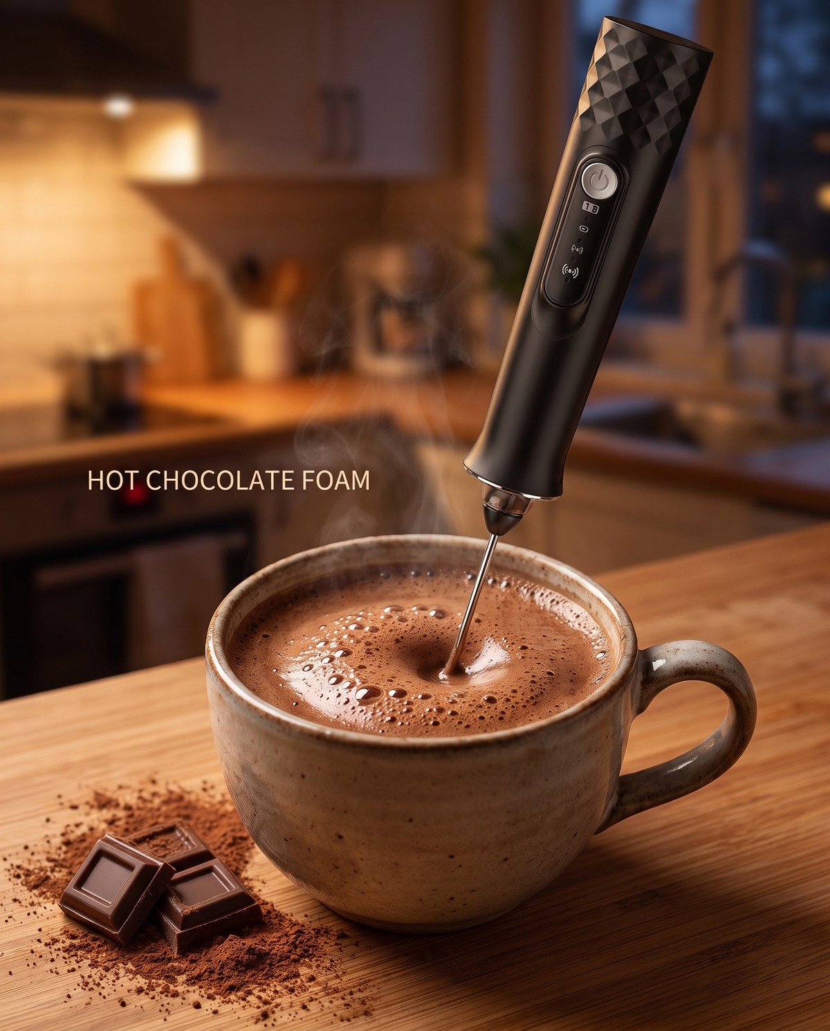 Rechargeable Milk Frother Wand