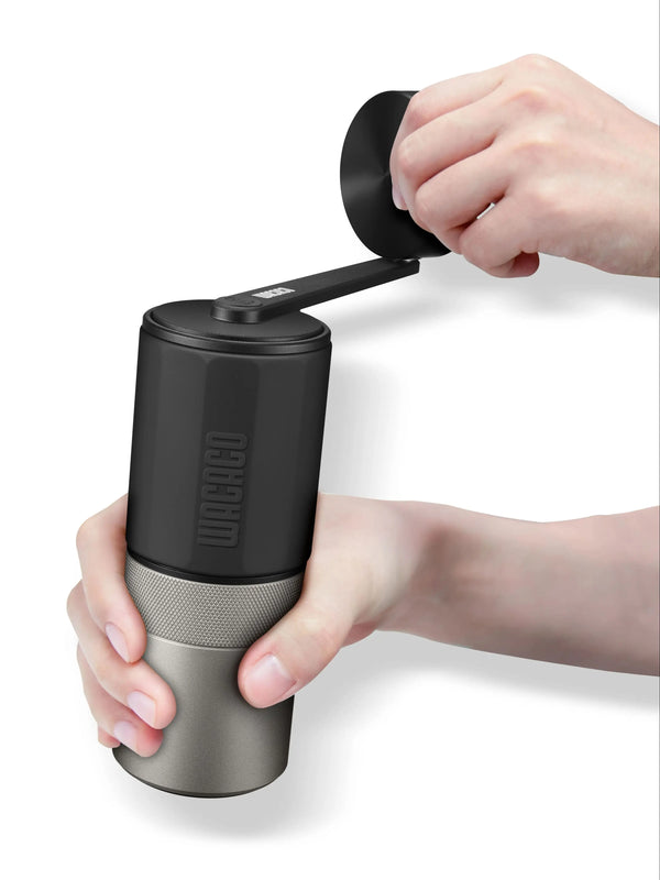 Exagrind, Portable Manual Coffee Grinder with Stainless Steel Conical Burr, Mini Grinder