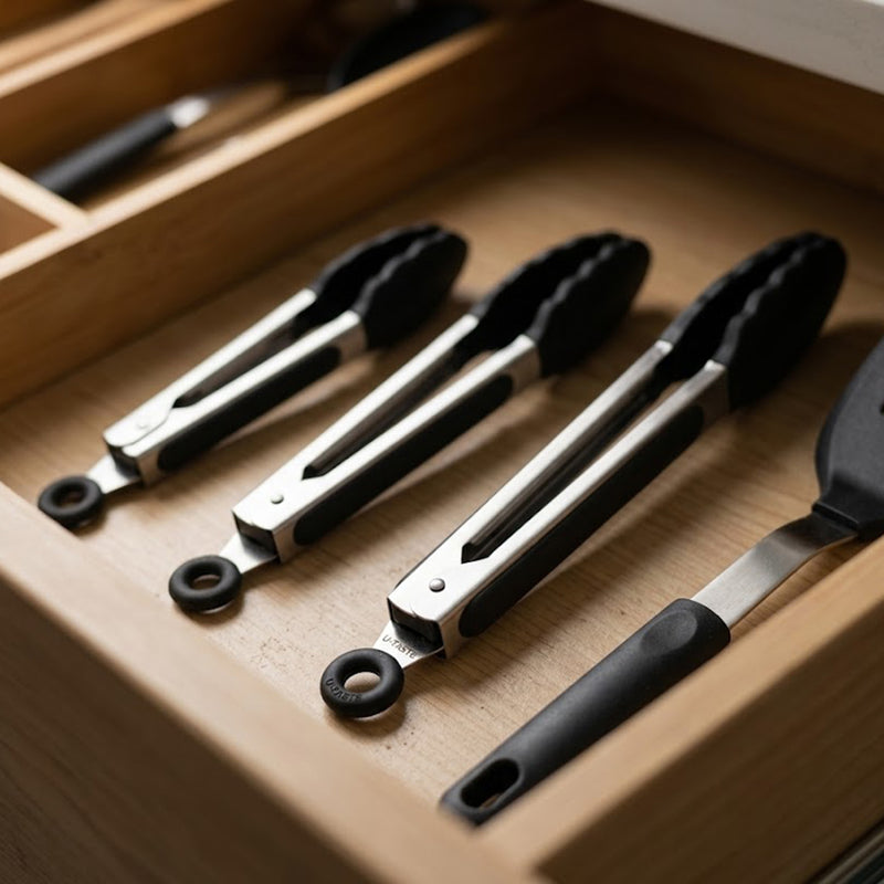 Heat Resistant Silicone Tongs — Wudy Kitchen, image 3