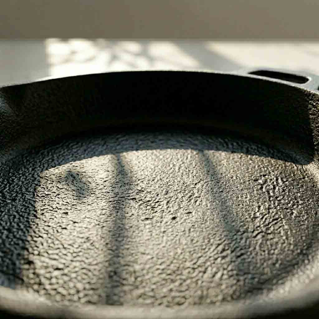 Thick cast iron pan