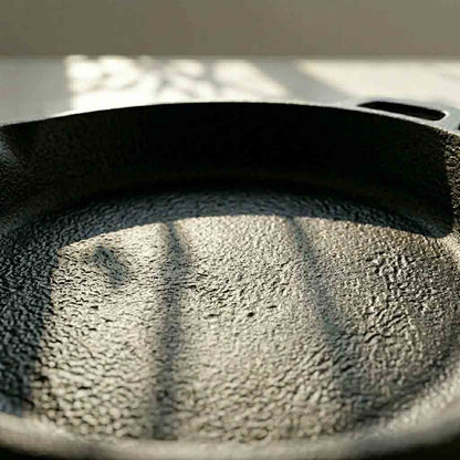 Thick cast iron pan