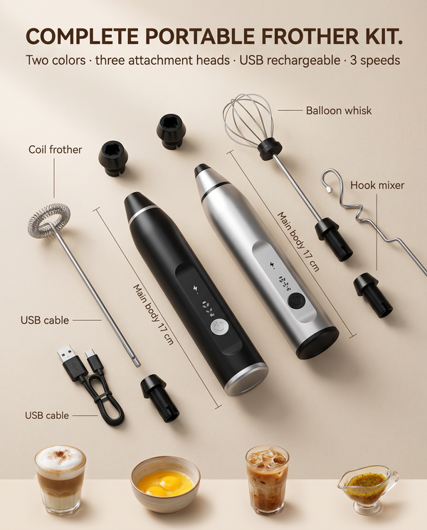 Portable Electric Frother · 22 cm — Wudy Kitchen, image 10
