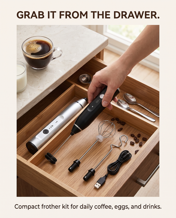Portable Electric Frother · 22 cm — Wudy Kitchen, image 12