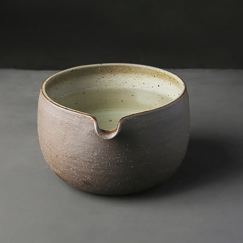 900ml Japanese-Style Ceramic Matcha Bowl with Bamboo Ladle