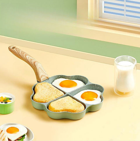 4-Cup Egg & Pancake Pan – Aluminum Alloy Frying Pan