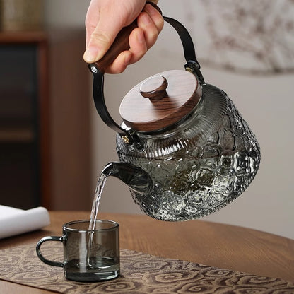 Heat-Resistant Glass Teapot · 1000 ml — Wudy Kitchen, image 2