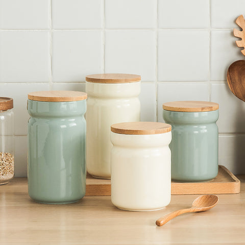 Nordic Ceramic Sealed Food Storage Jar – Airtight Kitchen Container