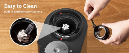 Burr Coffee Grinder,  Coffee Grinder with 25 Grind Setting, Electric 2-12-Cup Coffee Grinder