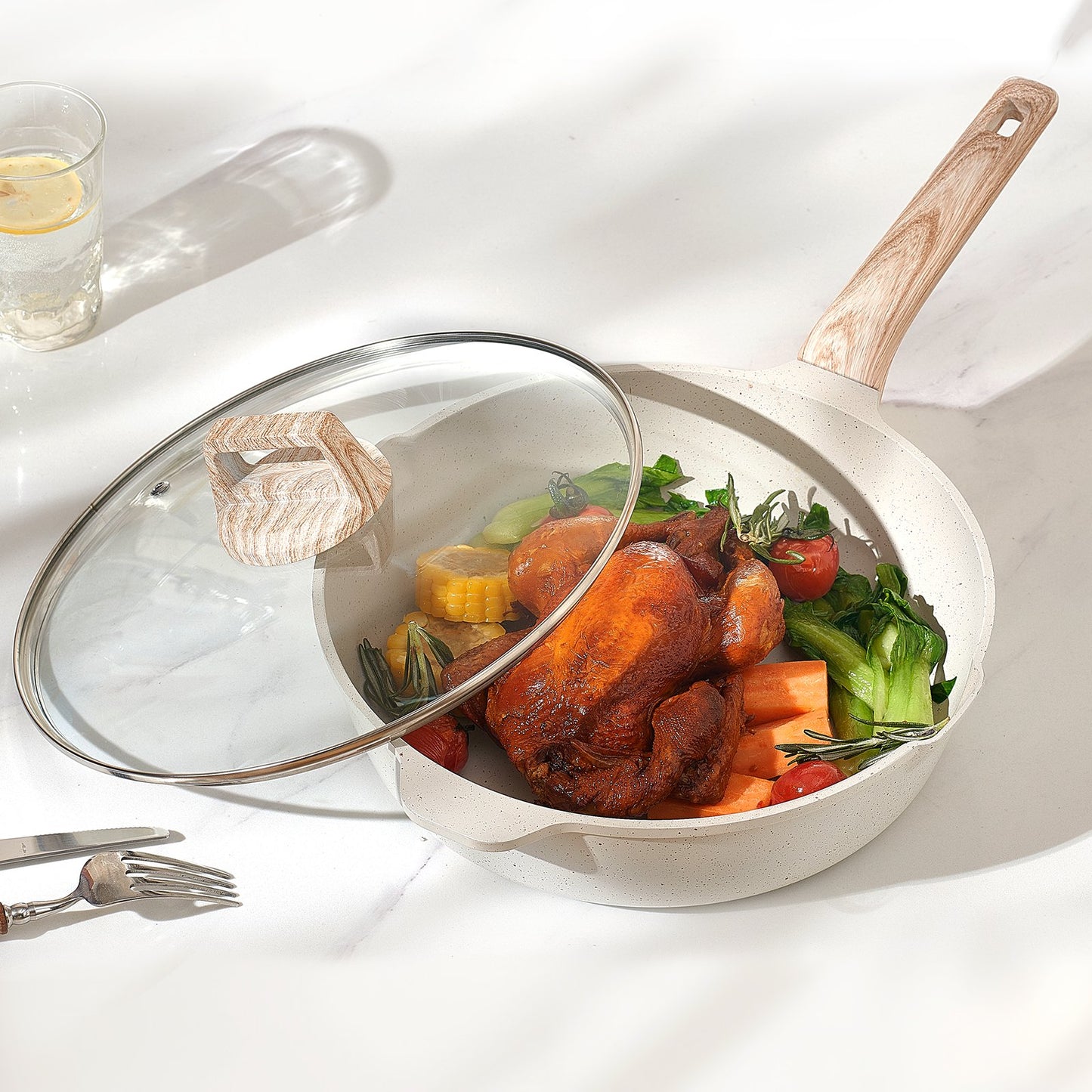 Wudy 19-Piece Maifan Stone Cookware Set | Induction Ready