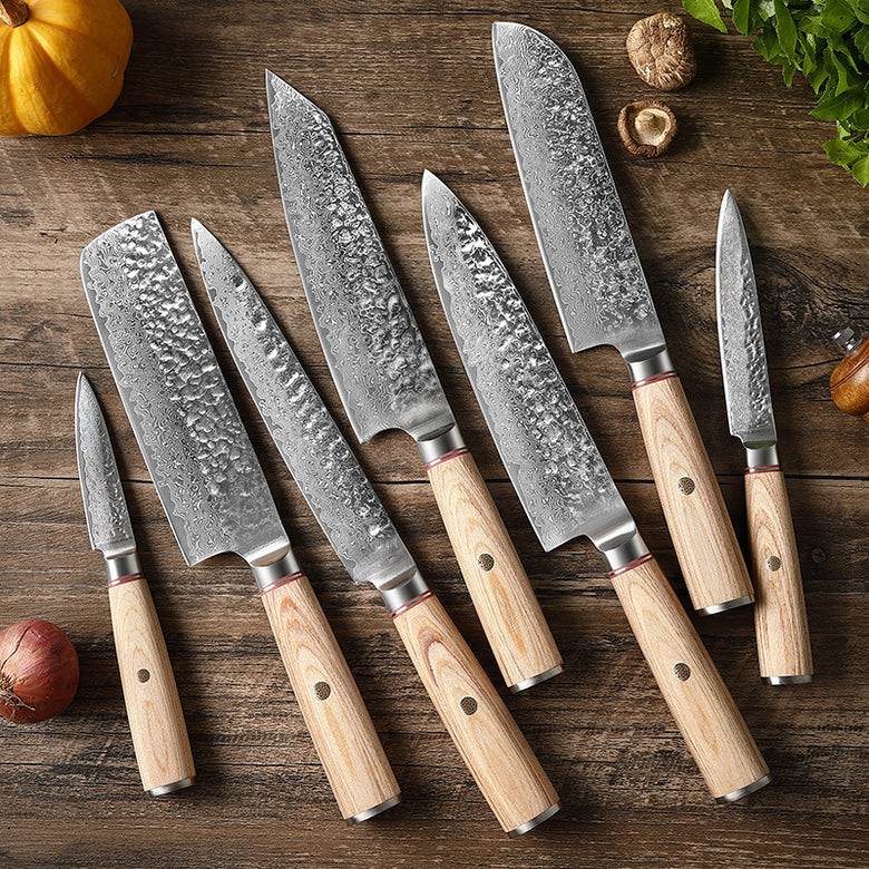 Damascus Steel Knife Set