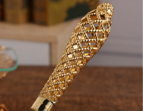 Gold Zinc Alloy Cake & Pizza Server Set – 2 Pieces