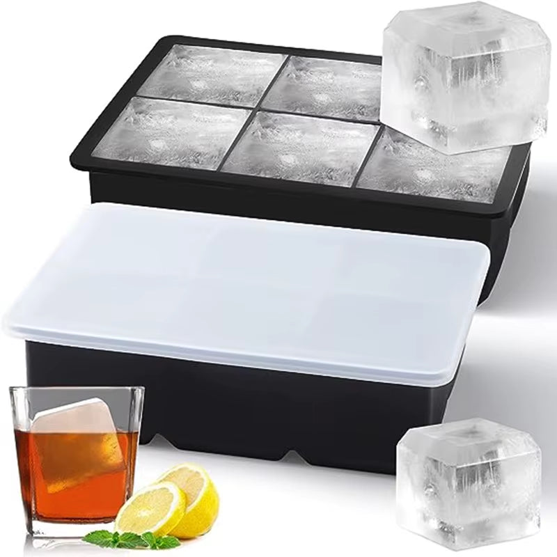 Specification: Product name: Big ice cube mold Color: Black