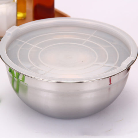 Stainless Steel 5-Piece Mixing Bowl Set – Airtight Lids