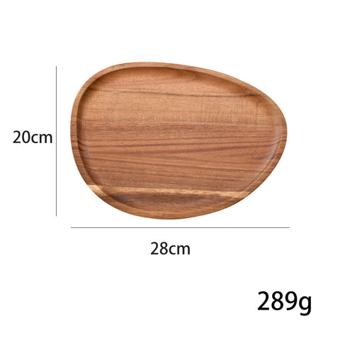 Handcrafted Wooden Serving Plate – Natural Acacia Wood Tableware (Multiple Sizes)