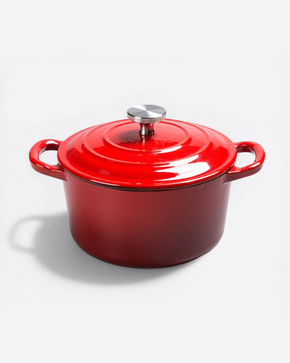 Enamel cast iron hat pot stock pot iron stew pot universal