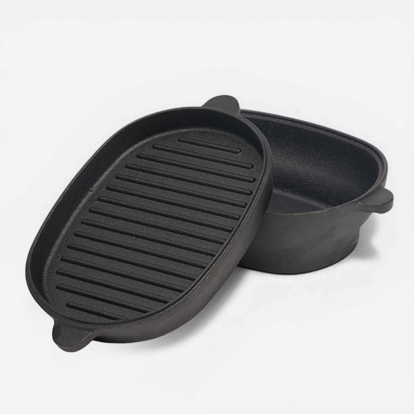 Oval Cast Iron Camping Pot